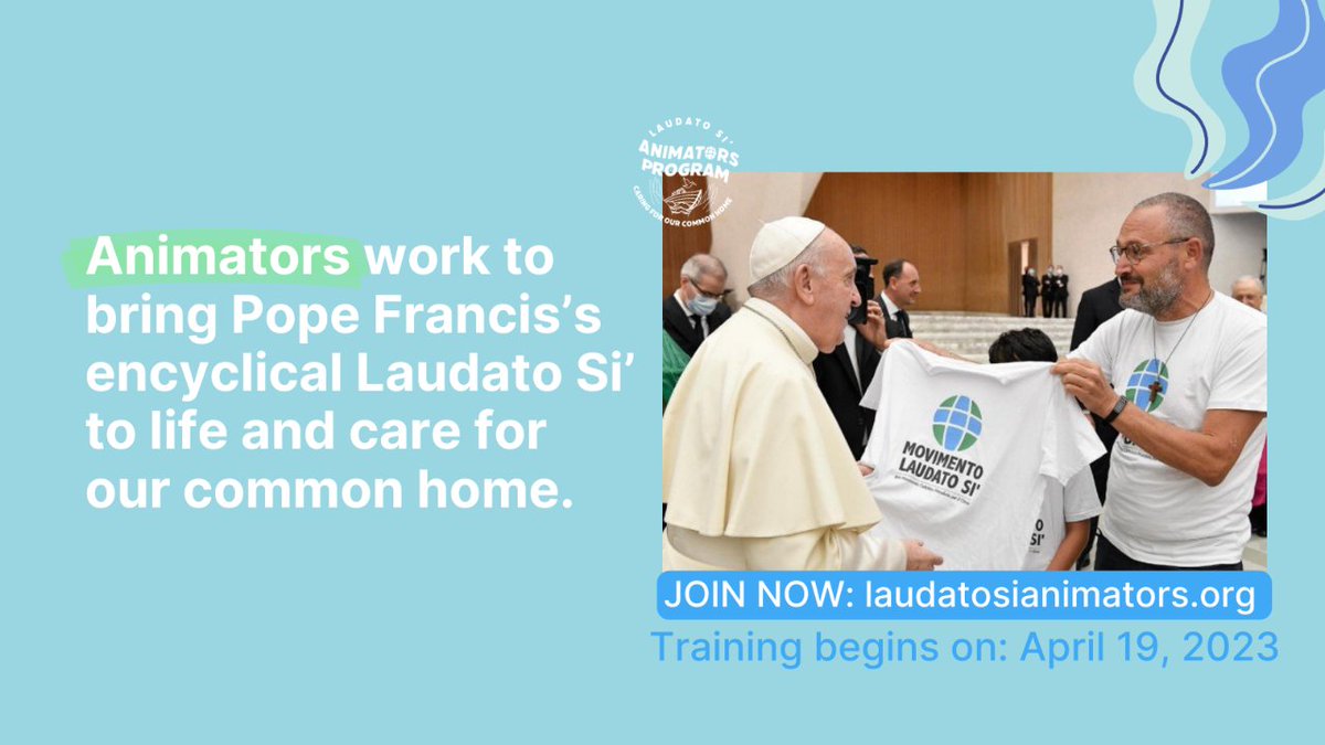 💚 What is a #LaudatoSiAnimator? 
🌎 Welcome to your community! Visit: laudatosianimators.org

#LaudatoSi #freecertificate #course #ecology #spirituality