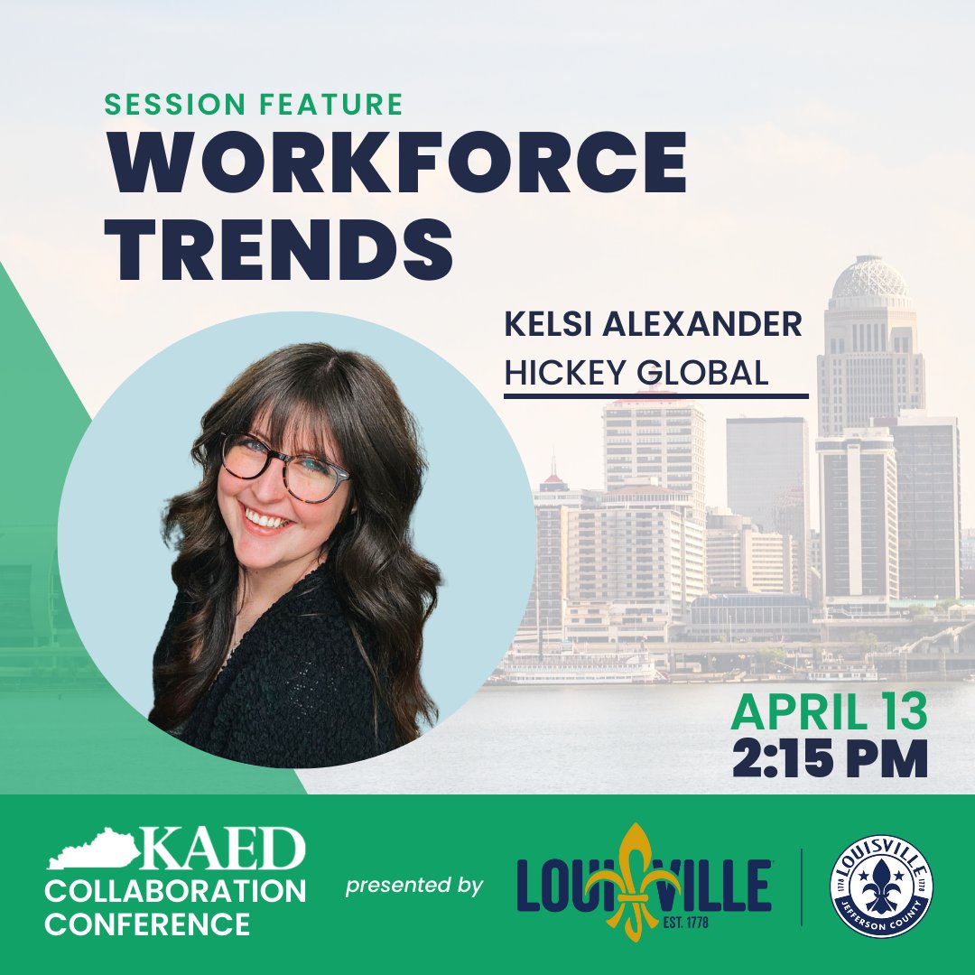 Kelsi Alexander from Hickey Global will be discussing Workforce Trends at the upcoming Collaboration Conference. 

Gran your ticket today: bit.ly/3JJBShc