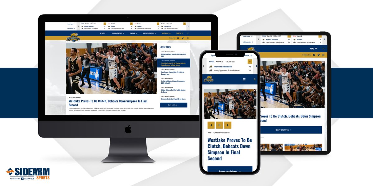 Digitally different. 

The new ucmercedbobcats.com is here! Thank you to our partners at <a href="/SIDEARMSports/">SIDEARM Sports</a> for the brand new look!