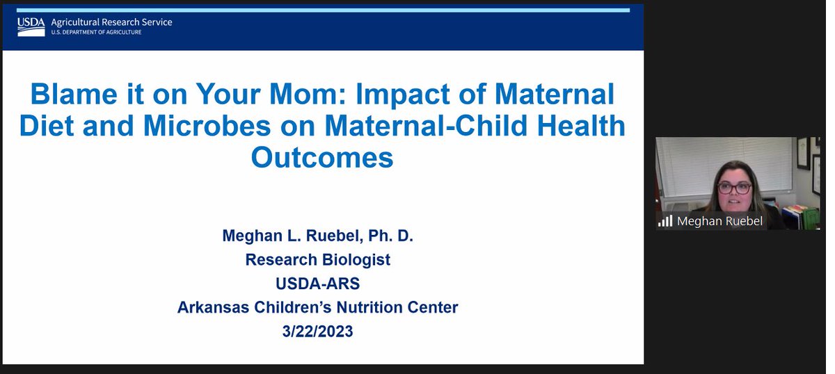 CUEndocrinology's tweet photo. Endocrine research conference: Dr Meghan Ruebel @ruebarb_pie from @USDA discussed the impact of maternal nutrition on fetal and child health. https://t.co/7VK8HxWnqm