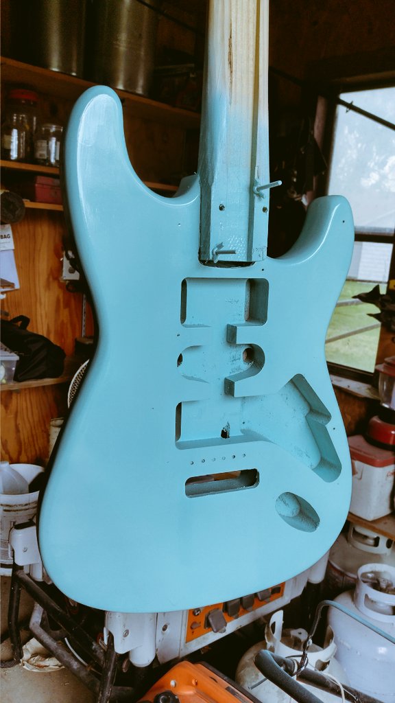 Naked vs. 1st coat vs. 3rd coat
#diy #guitar