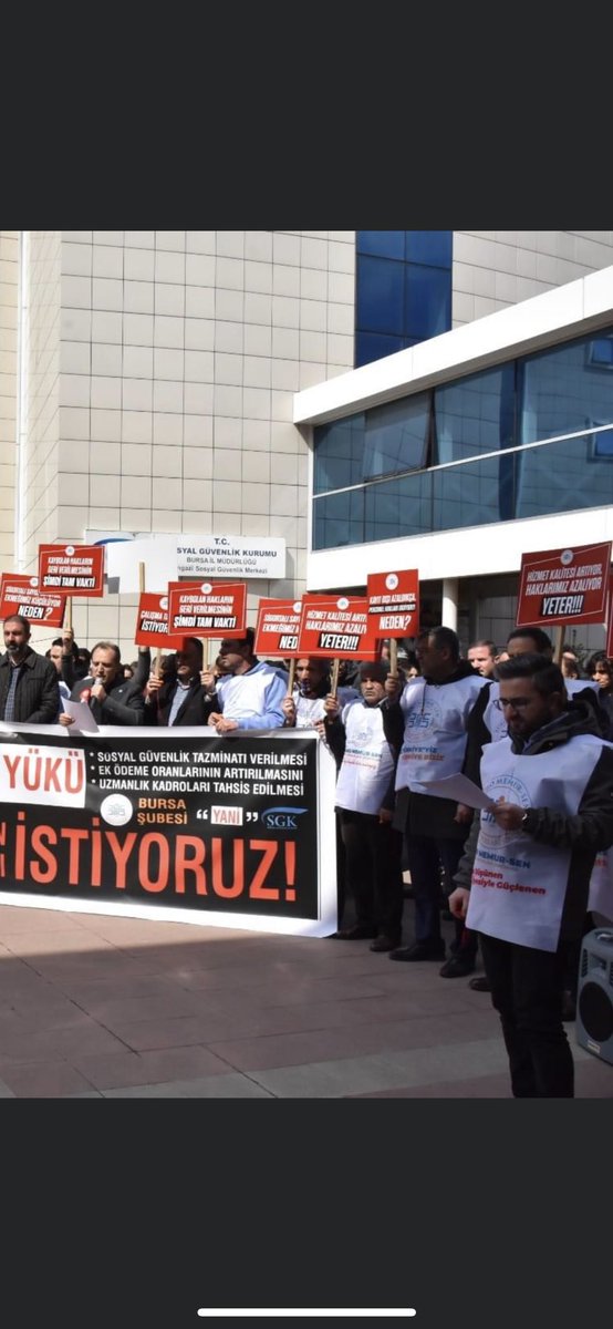 #SGKdaEytmesaisi çalışanlarımız için alanlardayız hakkımızı alacağız inşallah