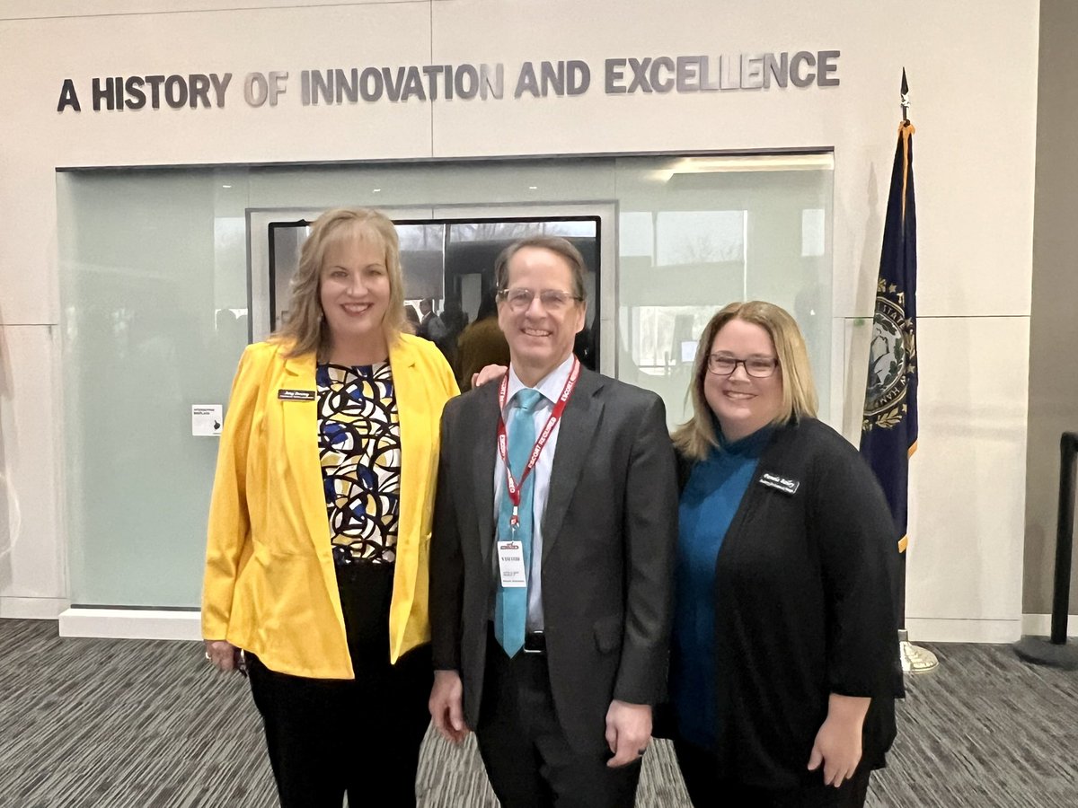 ASD employees Amy Bewley and Pam Bailey celebrated work-based learning at BAE Systems in Nashua, NH. Commissioner Frank Edelblut and the NHED coordinated the day in conjunction with BAE and NH educators. @NHEdCommr @BAESystemsInc