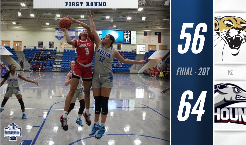 NJCAABasketball's tweet photo. The Greyhounds pull out the 𝙒

No. 17 Moberly Area outlasted Barton 64-56 in double overtime to advance to the second round of the 2023 #NJCAABasketball DI Women's Championship!

https://t.co/Z5y8eggGV3 https://t.co/bYYVJ5ZipN
