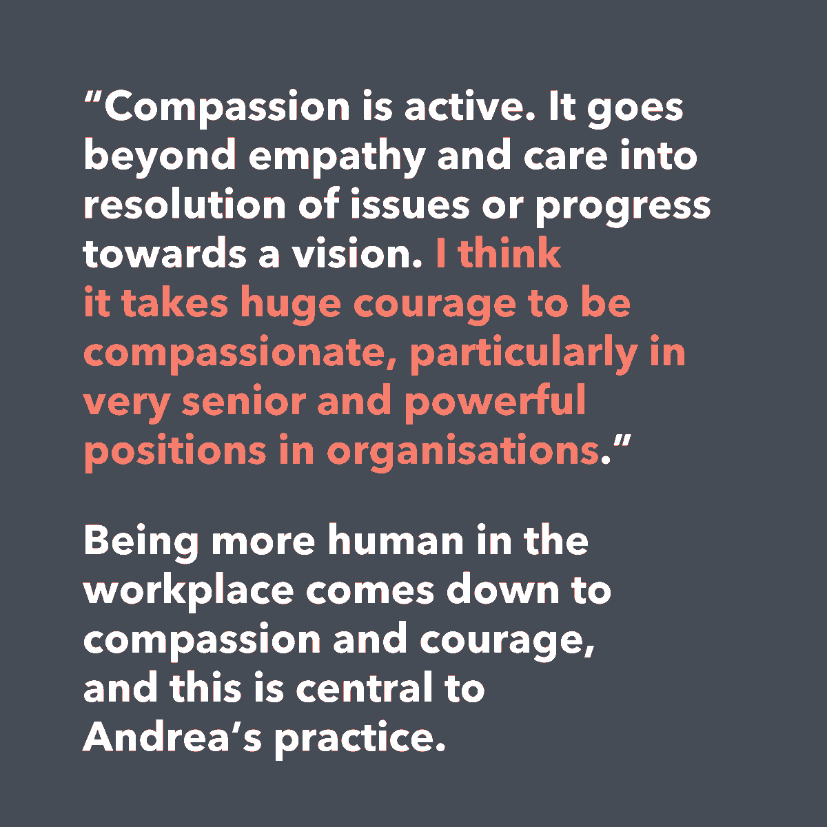 SheppardMoscow's tweet photo. It is @AndreaCusack turn for the team spotlight. She might not embrace it's warming glow, but we love hearing about and re-knowing the passion she brings to her work self as she works with leaders and organisations to shift their capacity to adapt and learn in complex times. https://t.co/Ylw4itEJu0