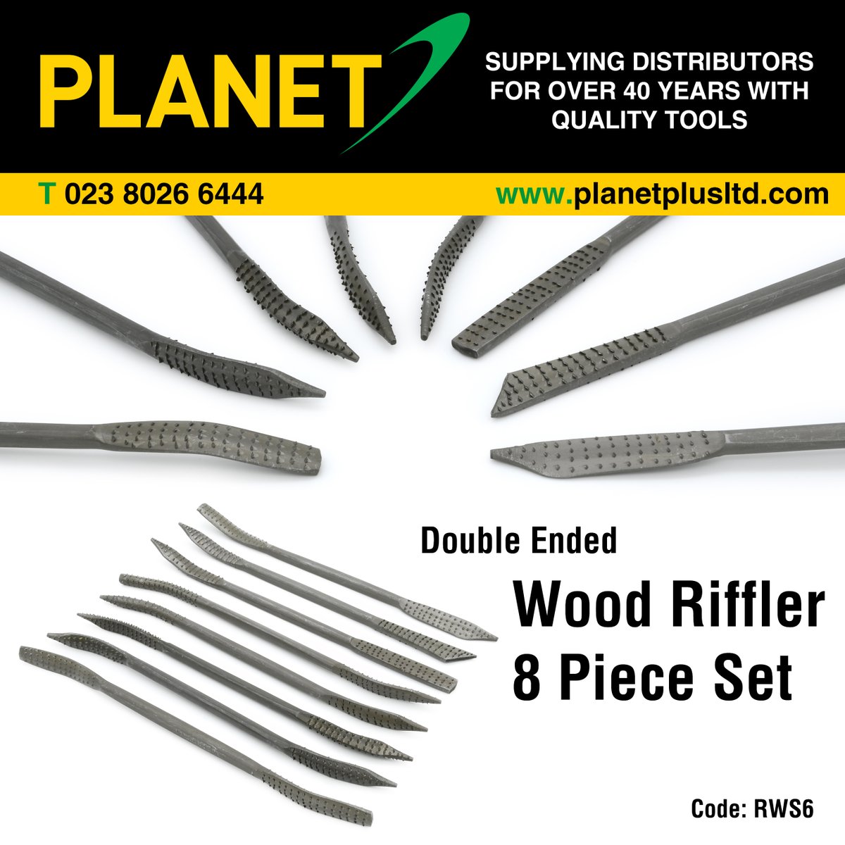 PlanetPlusLtd's tweet photo. The Double-Ended Wood Riffler Set is a premium quality set of hand tools designed for shaping and detailing in woodworking and other crafts. https://t.co/tf3lXlFyA2

#woodworking #planetplus #Riffler #handtools #tools #quality https://t.co/gxUxXy0boB