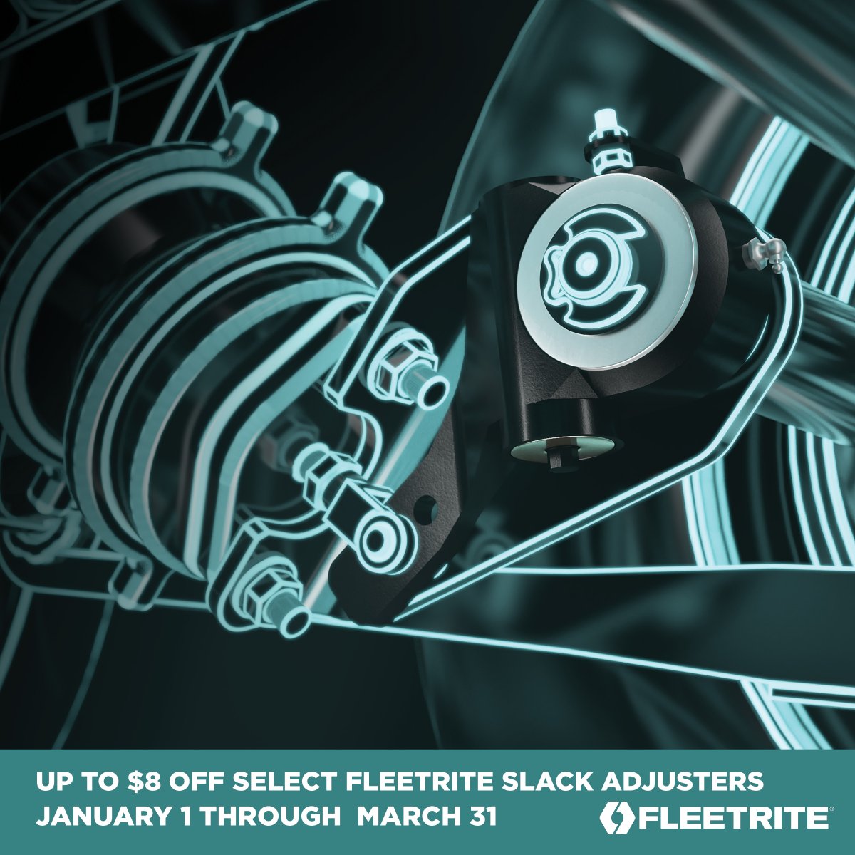 Fleetrite slack adjusters are made of high-quality ductile iron and heavy-duty steel alloy worm gear. Save up to $8 on select #Fleetrite slack adjusters now through March 31! Offer valid through RepairLinkShop.com only.

#TheAscendanceDifference
#InternationalTrucks