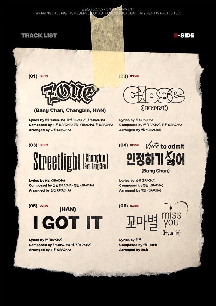 serastial's tweet photo. stray kids track list designs appreciation tweet https://t.co/AMbiFZHykX