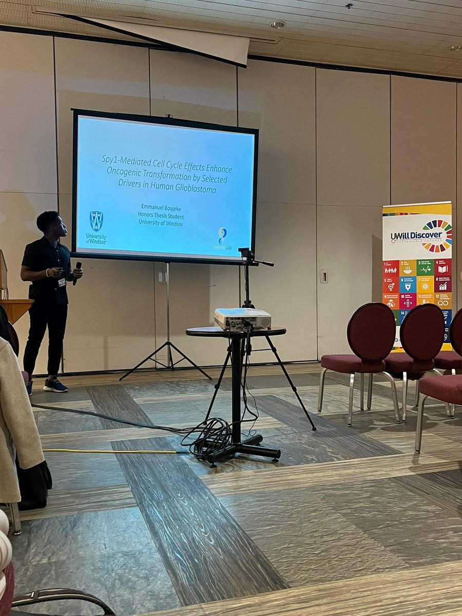 Started the <a href="/uwilldiscover/">UWill Discover</a> conference strong yesterday with our undergraduate thesis students Amy and Emmanuel 💪