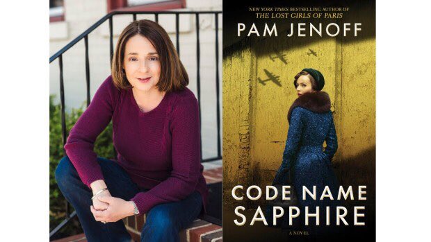 SchlowLibrary's tweet photo. Join us Tuesday at 7pm for a VIRTUAL #AuthorTalk with #HistoricalFiction author @PamJenoff about her latest book, #CodeNameSapphire, a riveting tale of bravery and resistance. Visit https://t.co/vgYSsBQXm5 for more details + registration. https://t.co/nflCfTxR2G