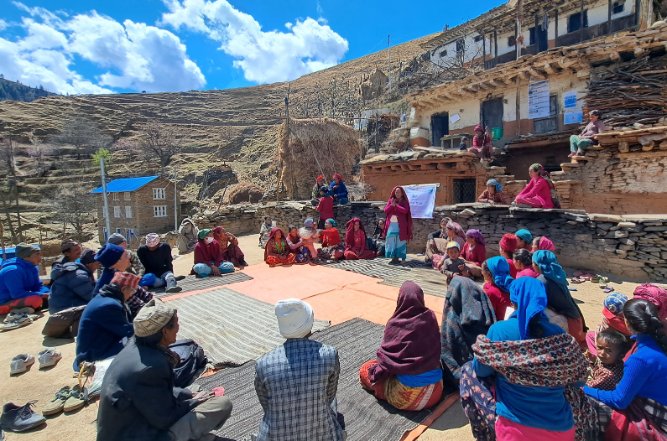 NDharala's tweet photo. #WorldWaterDay2023 celebrated with an interactive event with district-level stakeholders. #watersource cleaning, #orientation to community on accelerating change to solve the water and sanitation crisis theme at model cluster under #WASHSDG in #Chandannath @SnvNepal https://t.co/Ah8o3Xrtdm