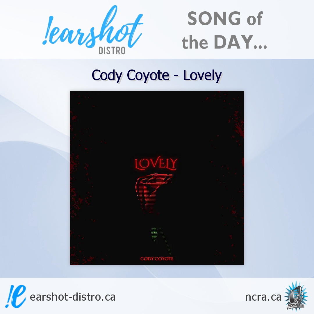 The #EarshotSongOfTheDay is <a href="/CodyCoyoteMusic/">Cody Coyote</a>'s 'Lovely' - a warm, sincere R&amp;B ballad, exposing a heart in need of connecting once again, from this #Ottawa artist.

More: codycoyotemusic.com
#earshotdistro #musicdistro