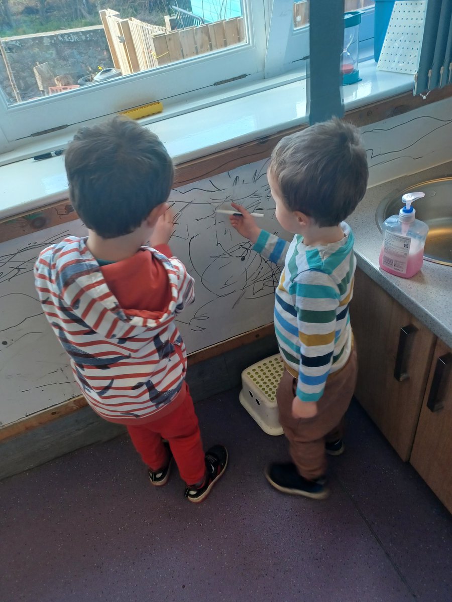 Another busy day in nursery ♥️ #patterns #markmaking #earlyyears #planning #nextsteps
