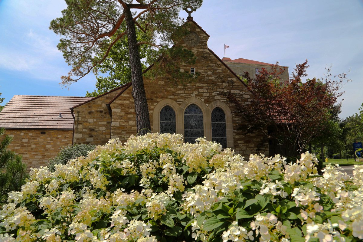 danostorey's tweet photo. @KUGrounds @UnivOfKansas @BeAJayhawk @kualumni At the chapel. Can't wait for it to look like this. https://t.co/nziItlEIJe