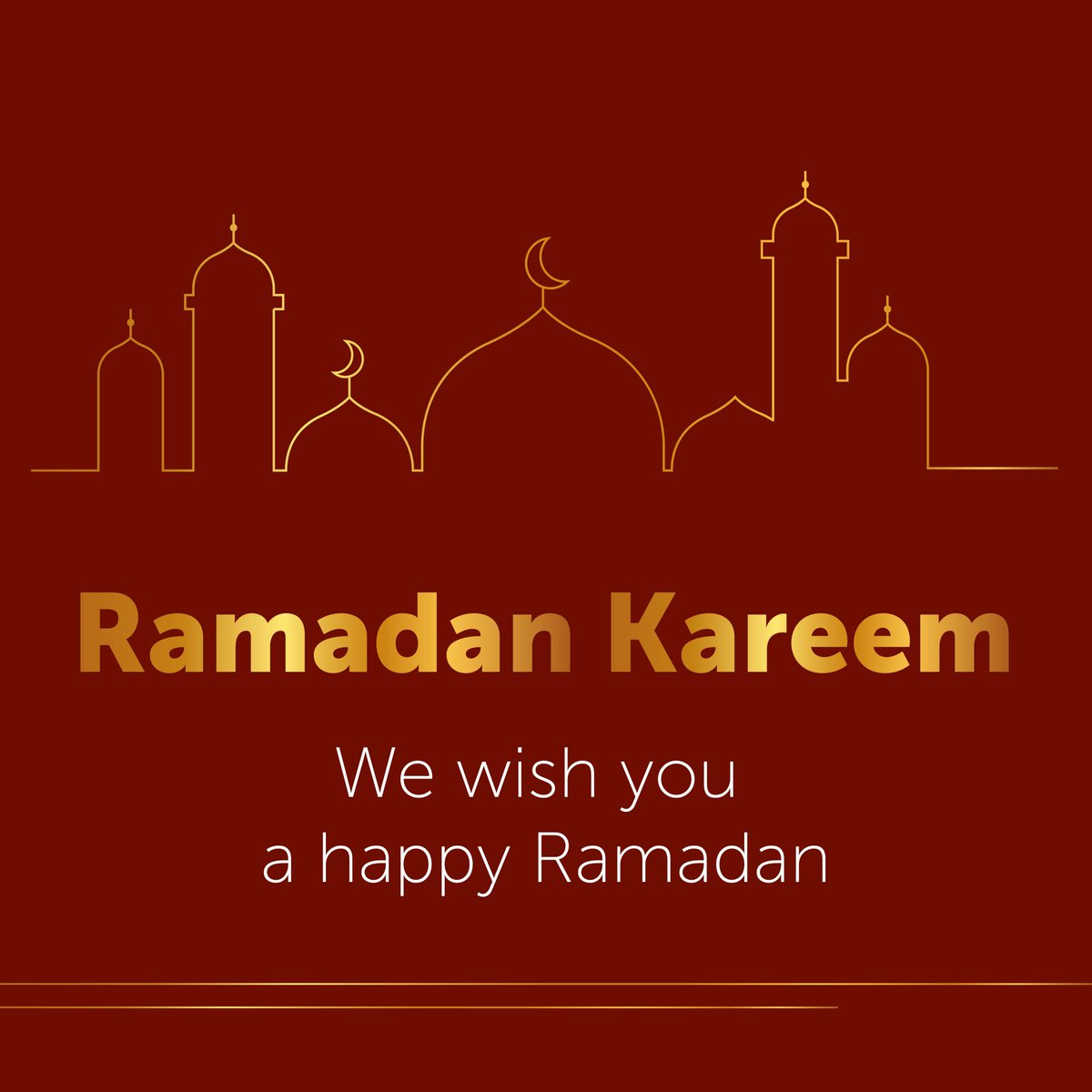 #RamadanKareem - At the beginning of the month of fasting, we wish all a happy and blessed Ramadan. #Wieland #WielandGroup #EmpoweringSuccess #EnablingSustainability
