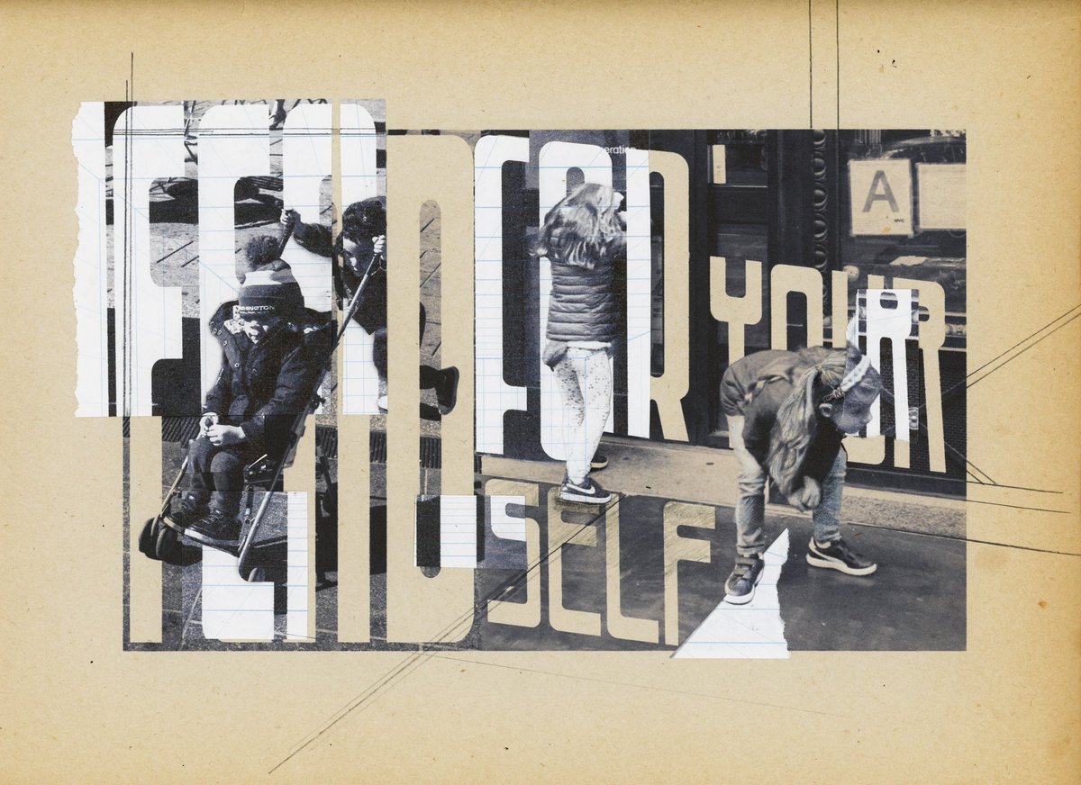 Experiment printing on found papers