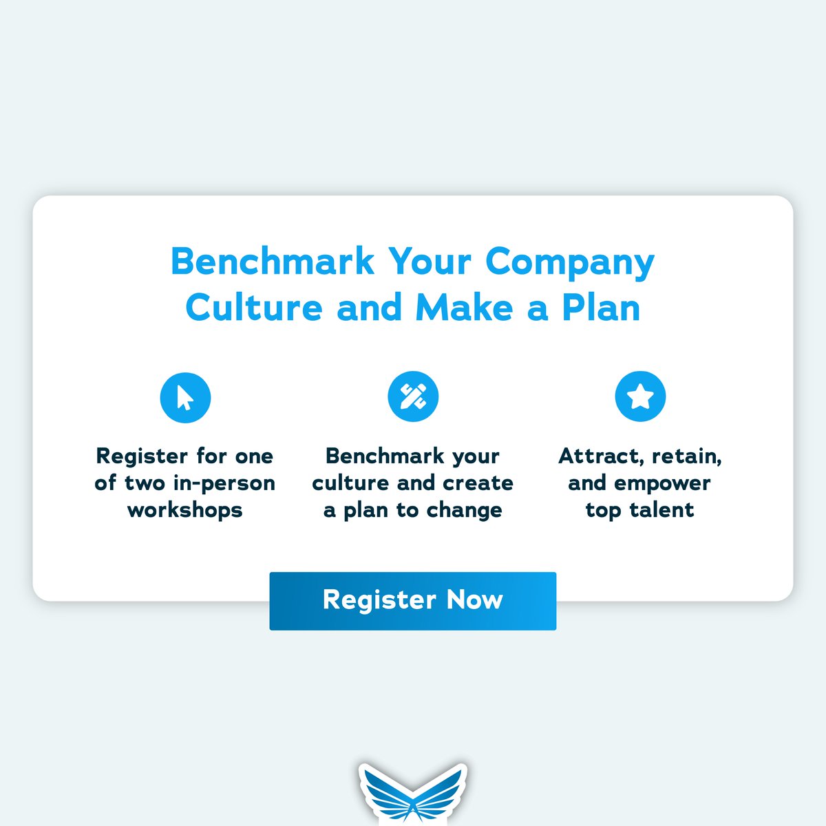 Benchmark your company culture and make a plan. Register for one of our two in-person worships and learn how to attract, retain, and empower top talent. 💸

Register now: hubs.ly/Q01xmNH20

#workshhop #aviation #aviationprofessionals #aviationpros #aviationevent