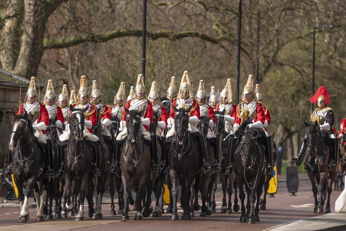 Major General’s inspection of The Household Cavalry Mounted Regiment in Hyde Park, London, UK, on 22 March 2023
