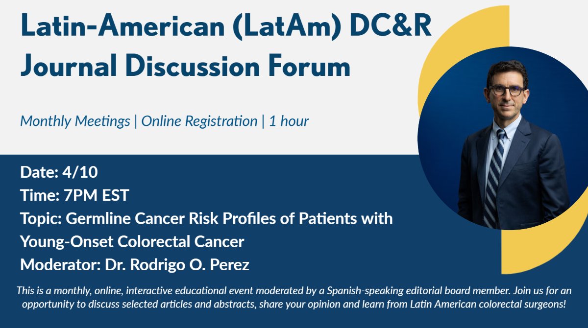 DCRjournal's tweet photo. Reserve #DCRLatAm! 

Estamos entusiasmados con el estreno de Latin-American #DCRJournal Discussion Forum . Únase a nosotros en marzo para una discusión sobre un trabajo publicado recién en la revista que estará disponible gratuitamente para download: https://t.co/mx7dcnHOdK https://t.co/xecoJ6bbUk