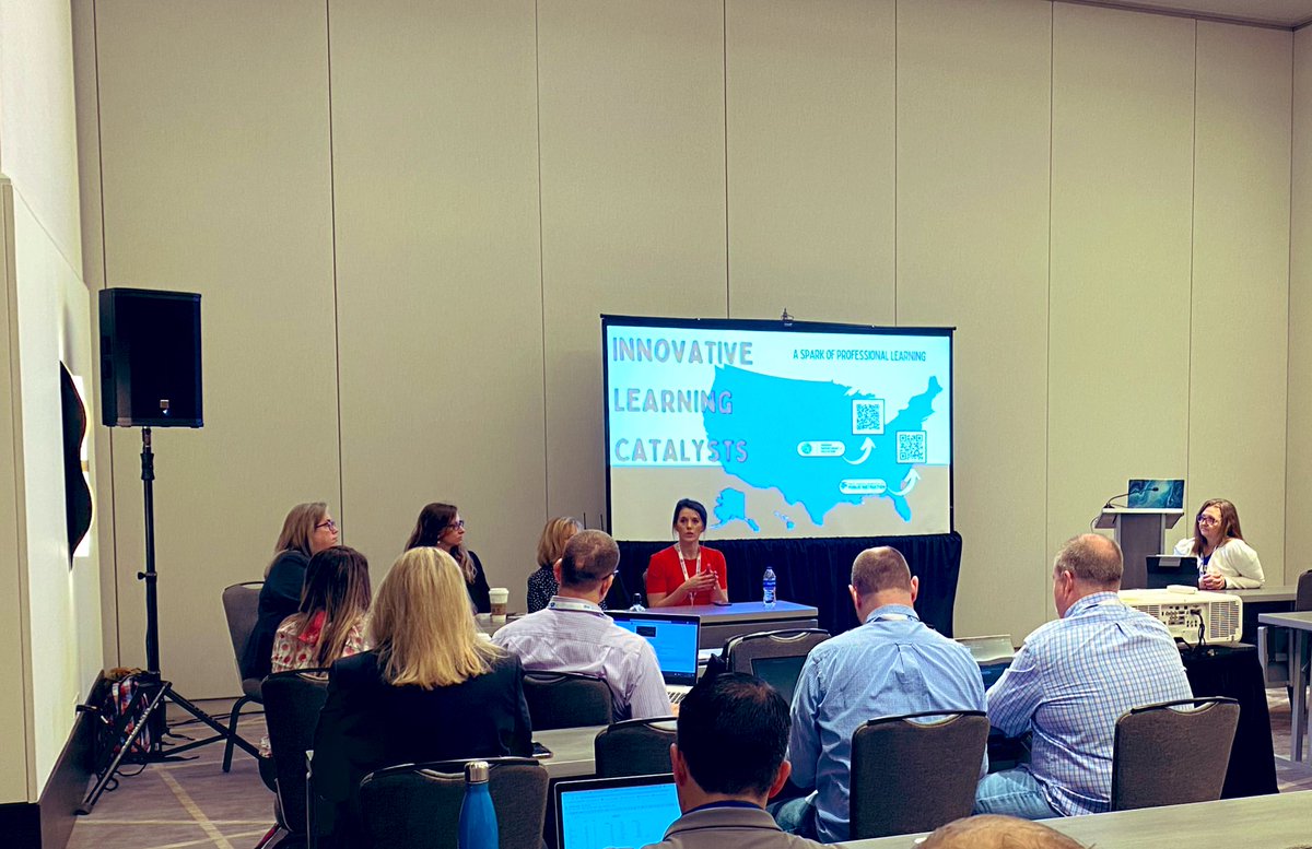 Brenny_Kummer's tweet image. Our all star digital learning state leader representing Indiana well and sharing all of the amazing opportunities she’s helped make possible for educators in Indiana ❤️🎉💻🧠 We are so thankful for you @dianarsmith18 and your amazing team! #inelearn @cosn #cosn2023