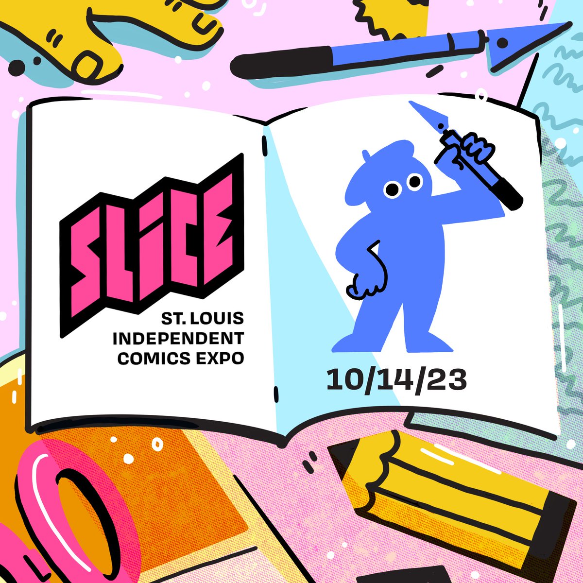 The St. Louis Small Press Expo (STLSPEX) will return this fall after a three-year hiatus, rebranding as the St. Louis Independent Comics Expo (SLICE). The event will take place at The Sheldon Concert Hall and Art Galleries on October 14, 2023, with workshops leading up to it!