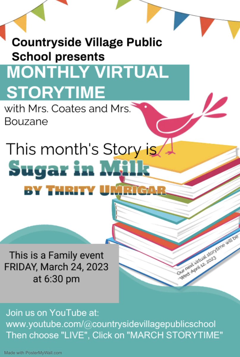 Tina Burden Coates (@teen4bc) on Twitter photo New Date and Time <a href="/CountrysidePDSB/">Countryside Village Public School</a> Letās try this again. We are excited for you to join us online this Friday March 24th.š New Date and Time <a href="/CountrysidePDSB/">Countryside Village Public School</a> Letās try this again. We are excited for you to join us online this Friday March 24th.š