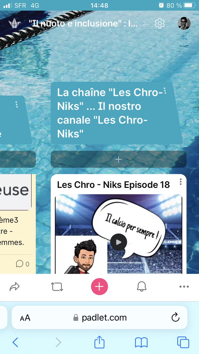 CrisantiFlavia's tweet photo. Pour la semaine des langues le projet âil nuoto e lâinclusioneâ propose 2 interviews en italien : un collĂšgue dâEPS et un Ă©lĂšves du @Clg_Ronsard Ă @Montmorency_95 ça se passe sur notre Padlet https://t.co/zBDqVJS6JW @acversailles @EpsVersailles @LV_Versailles #generation24 https://t.co/5b1iIuhtYf
