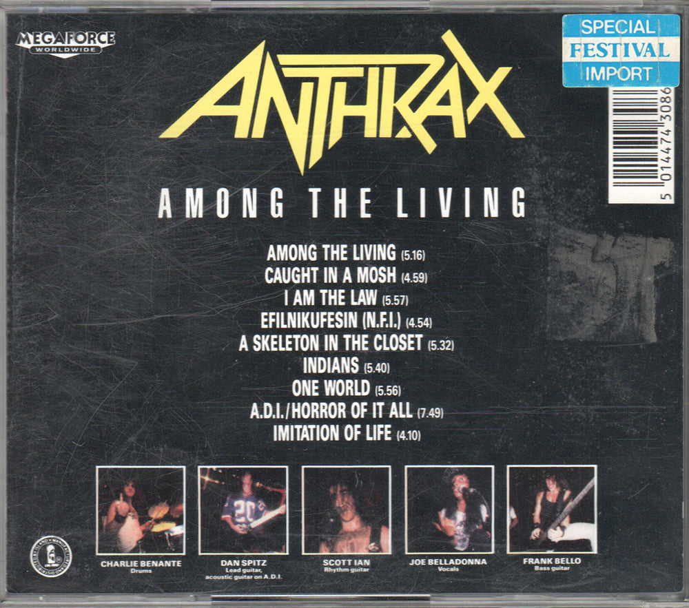 HonkyTonkBufalo's tweet photo. On this day (March 22) 36 years ago @Anthrax  released their album #AmongTheLiving featuring #Indians the title track, #IAmTheLaw &amp; #CaughtInAMosh
@jbelladonna @Scott_Ian @skisum @TheFrankBello @danspitz 
#Anthrax https://t.co/e2fh9yj5Hy