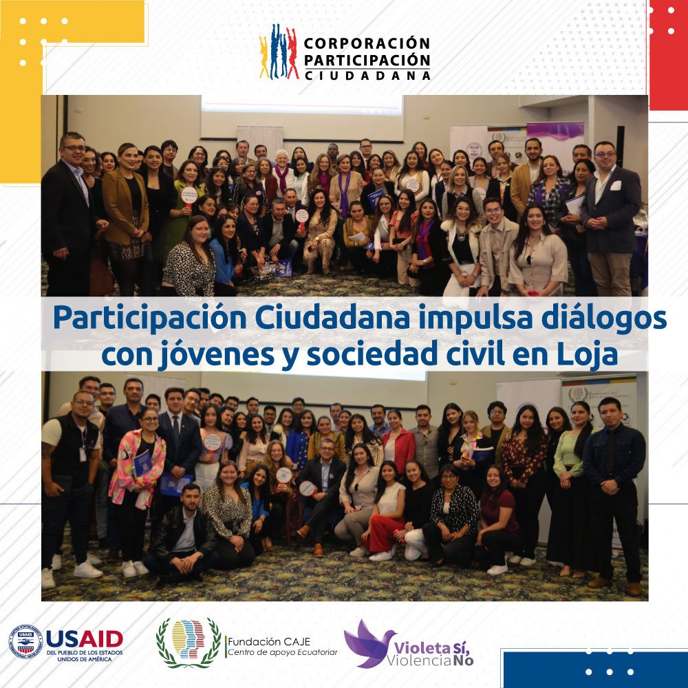 PC impulsa diálogos con jóvenes y sociedad civil en #Loja: bit.ly/3TBw0er

Hablamos sobre el problema social que supone la violencia política contra las mujeres, sobre la participación de jóvenes y varios temas, en torno a democracia

#JóvenesLiderando #YLaDemocraciaQué