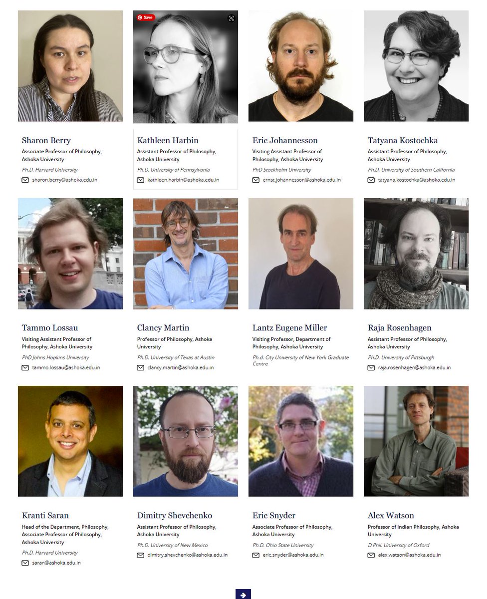 I'm slightly confused / alarmed at the make up of the faculty of Philosophy Dept at Ashoka Univ.  - In India.  

Can someone explain please?

.
ashoka.edu.in/roles/faculty/…