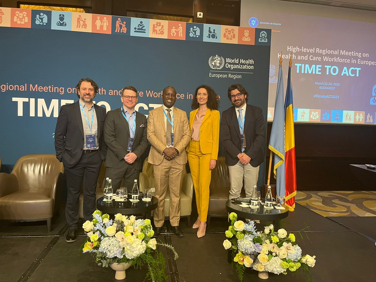 Hospital_FJD's tweet photo. El Dr. @Javi_Arcos_, director médico de nuestro centro, ha participado en el encuentro regional europeo de la @WHO sobre personal sanitario y asistencial, que se está celebrando en Bucarest bajo el lema #TimeToAct https://t.co/4SDLBwMEpW