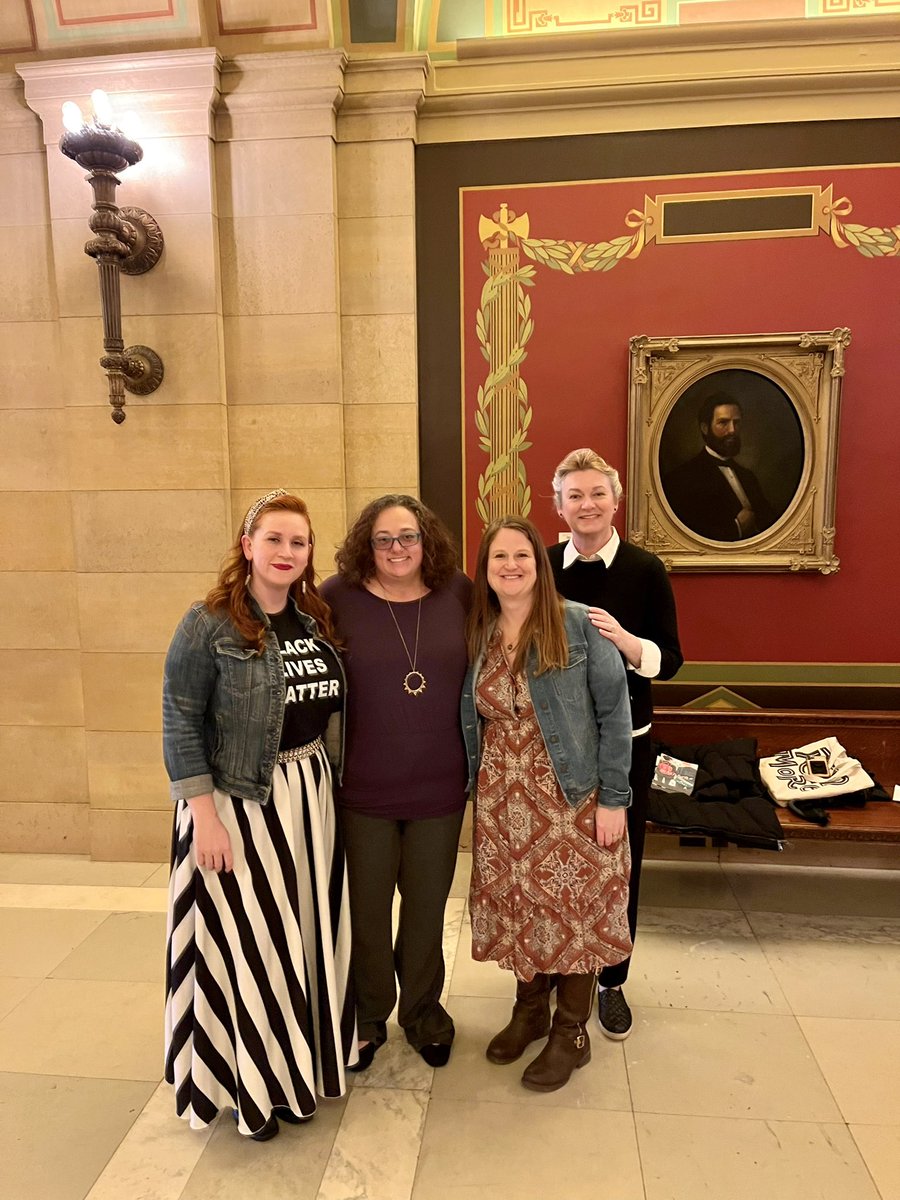 EducationMN's tweet image. School librarians join @GovTimWalz to install a Little Free Library and highlight #NationalReadingMonth. Here in Minnesota, we celebrate ALL books — including many banned or restricted in other states. #mnleg #edmnvotes