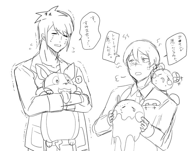 落書きashさんと西村くん。※クロスオーバー 