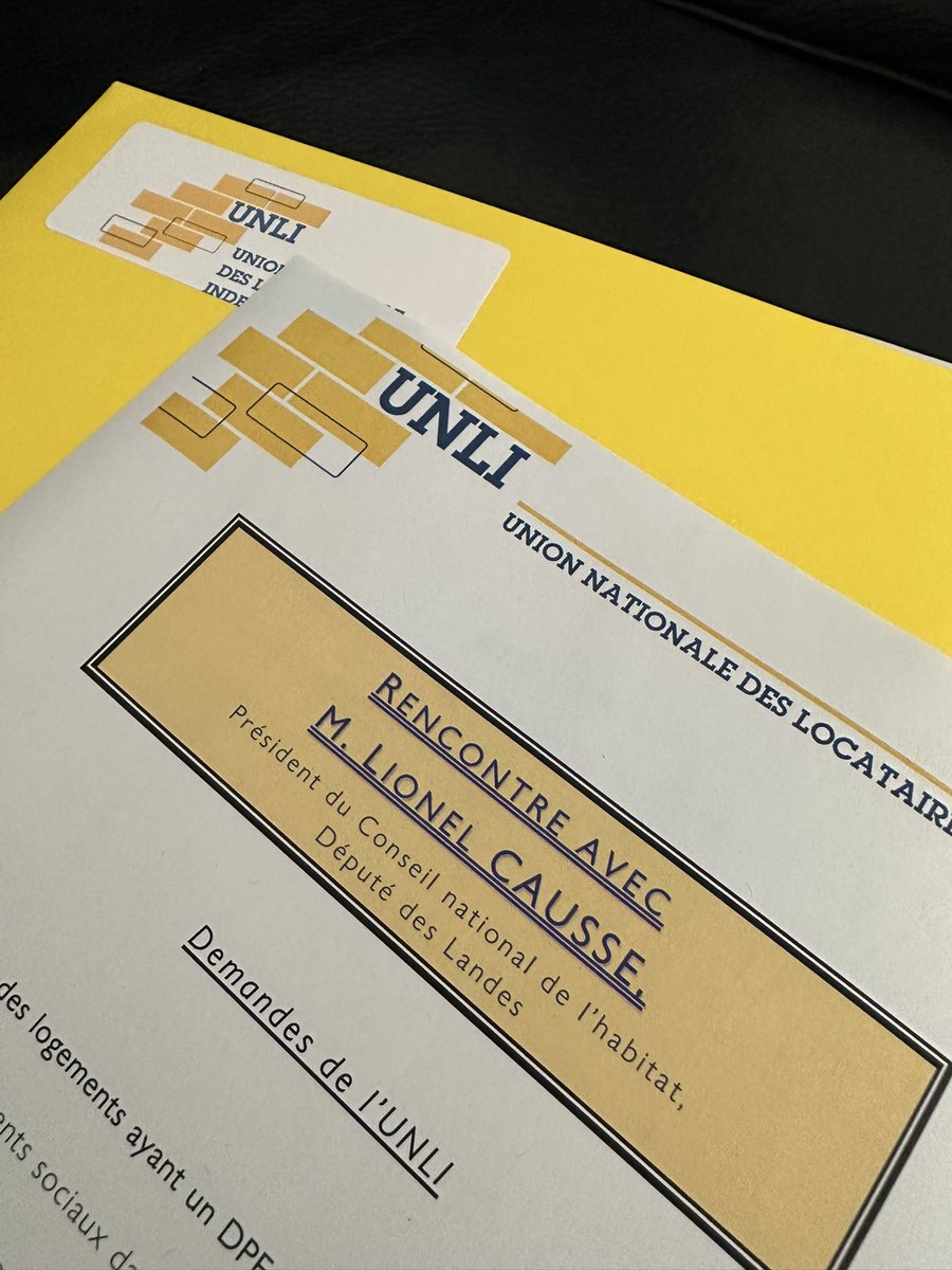Agir en faveur du #Logement des Français c’est agir en faveur de leur pouvoir d’achat. 

Je rencontrais ce matin l’Union nationale des locataires indépendants. 
Charges, RLS, gel des loyers … ils m’ont fait part de leurs demandes pour améliorer la situation dans notre pays.