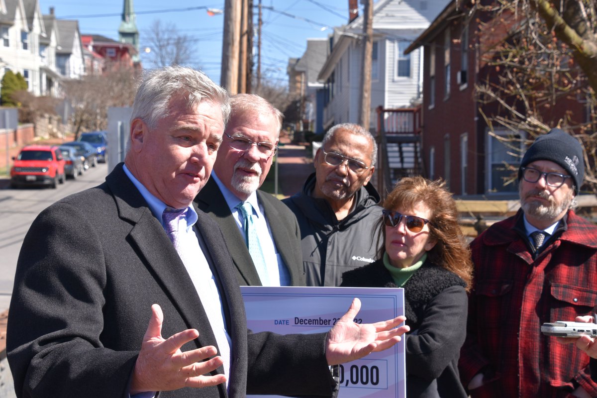 RepDavidTrone's tweet image. I was proud to deliver $4.8 million in #CommunityProjectFunding to the city of Cumberland for the Fayette Street Bridge replacement project. This new bridge will transform transportation in Cumberland and make life easier for folks in Western #Maryland. We got the job done.