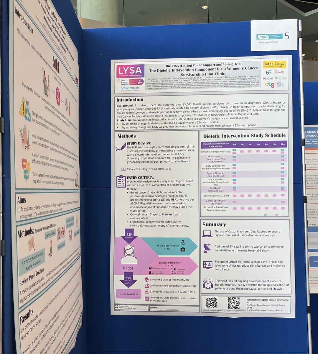 I am delighted to have been presented with the <a href="/IrSPEN/">IrSPEN</a> and <a href="/trust_indi/">INDI</a> Dietetic Innovation Award for the Dietetic Intervention Component of the LYSA study. I couldn’t do the work I do without my fantastic colleagues on the LYSA team and my PhD supervisors in CNORG at UCC!