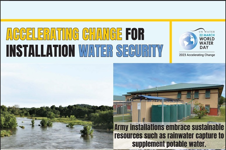 The Army joins the world in recognizing the importance of water to our Soldiers, missions, and communities by commemorating World Water Day and promoting this year's theme: “Accelerating Change”. Read more spr.ly/601237eMy #ArmysHome #waterresilience