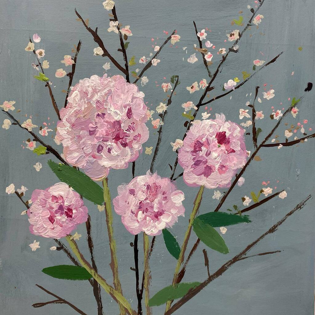 A glimpse of a few paintings and drawings in my Spring online sale starting this Friday at 9am. 

Peonies, 18cm x 17cm
Narcissus Jug, 27cm x 25cm
Beautiful Chair, 17cm x 14cm
Spring Vases, 60cm x 60cm
Ranunculus, 19cm x19cm
Pot Plant, 21cm x 16cm 

#char… instagr.am/p/CqF_Qj9ocxL/