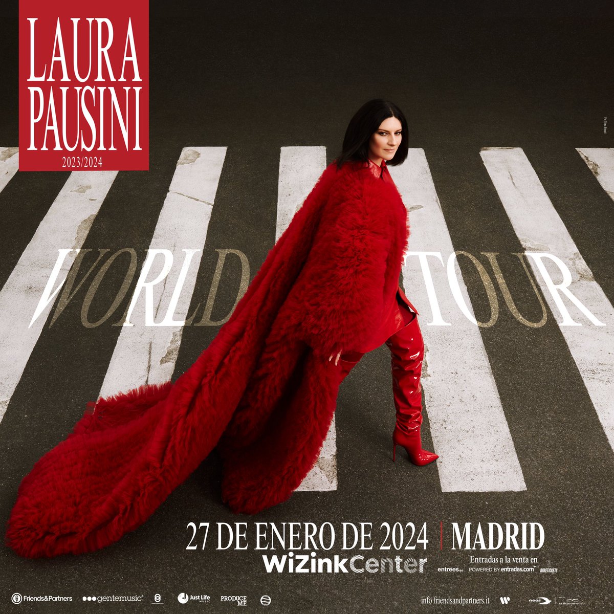 📢 ¡NOTICIÓN! La Gira Mundial 2023/2024 de <a href="/LauraPausini/">Laura Pausini</a> visitará el @WiZinkCenter de #Madrid el 27 de enero de 2024 y el <a href="/PalauSantJordi/">Palau Sant Jordi</a> de #Barcelona el 29 de enero de 2024. 

🎟 Las entradas estarán a la venta este sábado 25 de marzo a las 9:00 hrs.