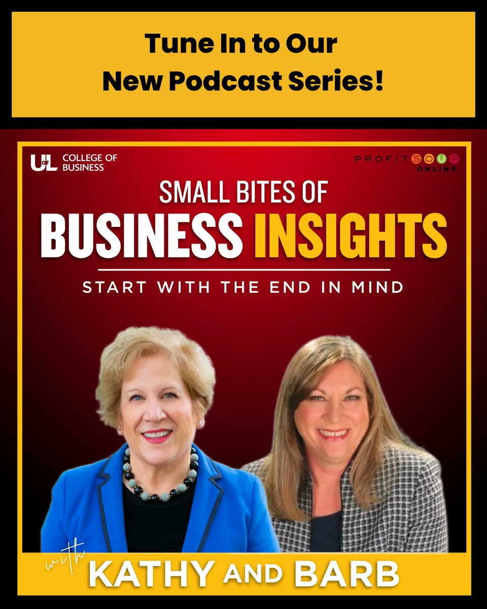 We are pleased to announce, "Small Bites of Business Insights," a podcast series created in partnership with the Yum! Center for Franchise Excellence at the U. of Louisville.  buff.ly/3naIKfO #franchise #podcast #profitability #businessinsights #Yum!Center #profitsoup