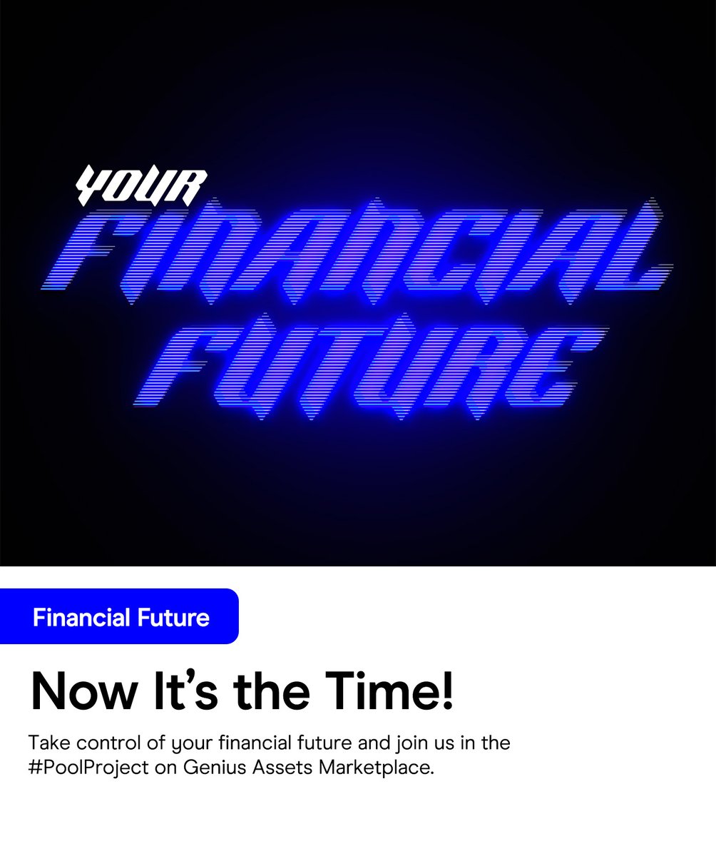 GeniusAssets's tweet image. It’s time to take control of your financial future and join us in the #PoolProject. We provide access to an automated system. 🤑⁣⁣
Sign up now and benefit from our special APR rates when it&apos;s the time! 

#geniusassets #APR #dyanmic #liquiditypool