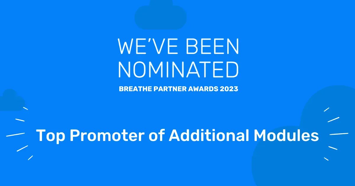 Looking forward to the @breatheHR Partner Awards 2023 tomorrow, we are thrilled to be nominated in the category of Top Promoter of Additional Modules! 

#breathehrpartnerawards2023 #hr