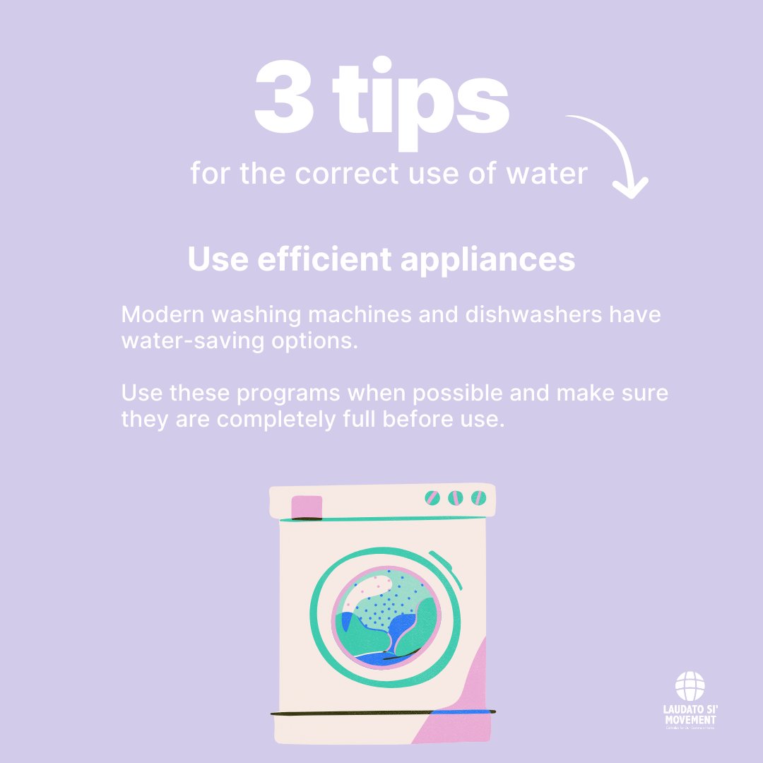 LaudatoSiMvmt's tweet photo. Today we celebrate #WorldWaterDay! 💜

#Water is one of the most valuable resources on the #planet, and it's the perfect time to remember the importance of using this resource responsibly 👐

Every drop counts! 💧💦

#WaterDay #ResponsibleWaterUse. https://t.co/gMQsyZCBP6