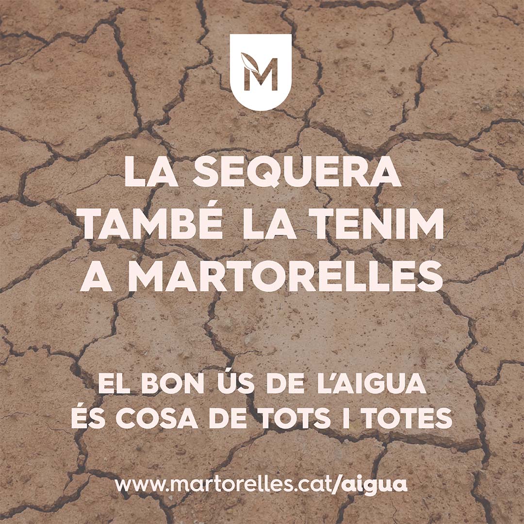 💧 Avui 22 de març és el Dia Mundial de l'Aigua

🚱 Ens trobem en situació d'excepcionalitat per sequera
💪 El bon ús de l'aigua és cosa de tots i totes  

👉 Quines són les restriccions actuals i què pots fer per estalviar-ne? 👇
martorelles.cat/aigua

#WorldWaterDay #DMA2023