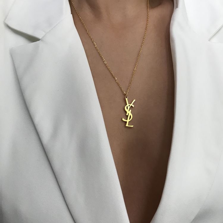 bottegalolita's tweet image. YSL necklace