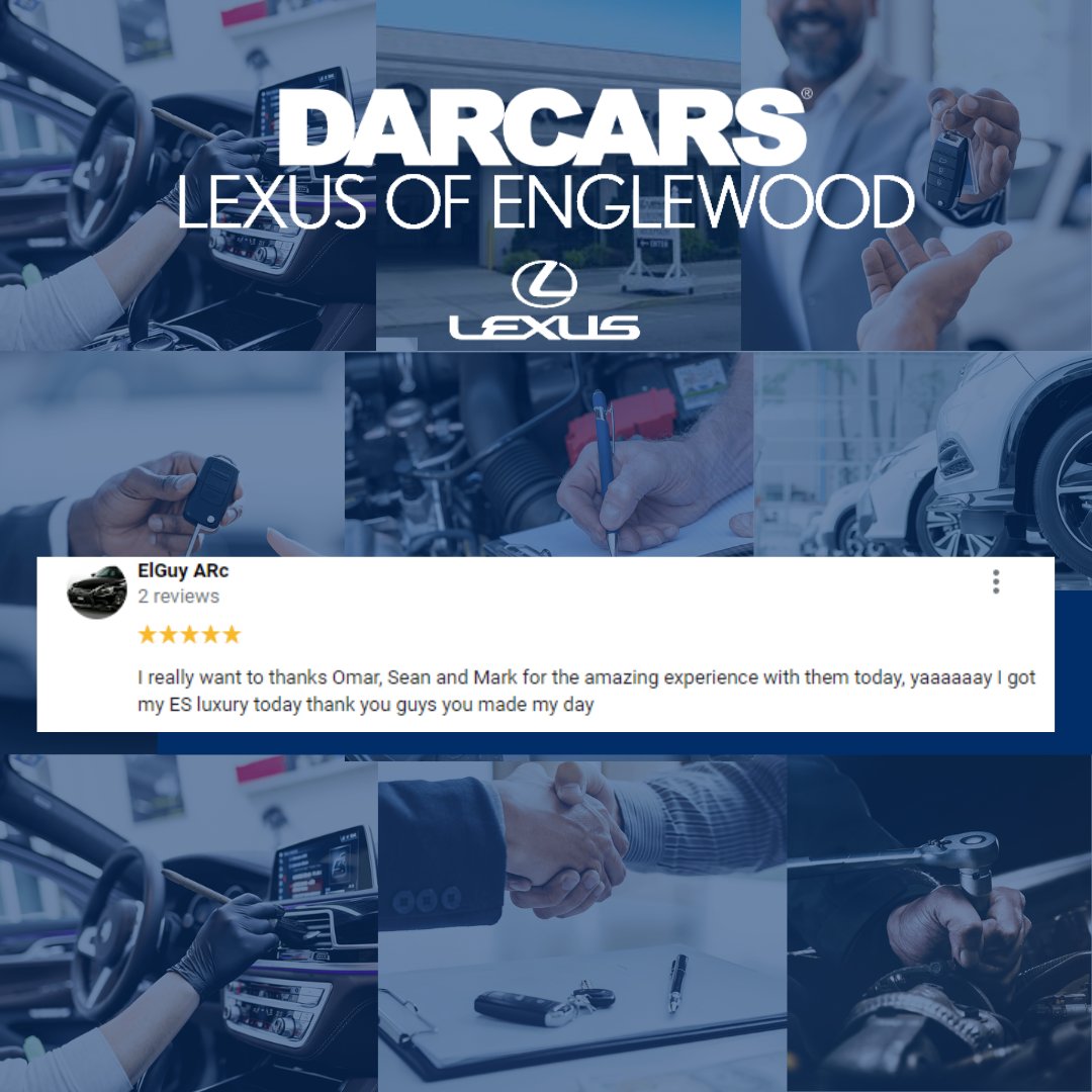 EnglewoodLexus's tweet photo. Read what some of our customers are saying about their DARCARS experience. https://t.co/gmvMV1qdp4