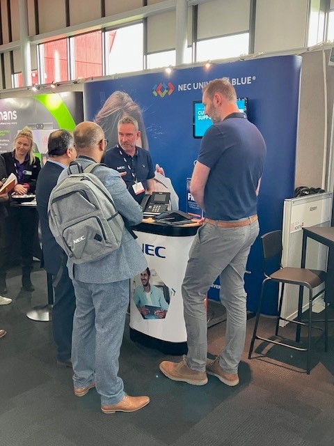 NECEnterprise's tweet photo. Thanks to all of you for visiting the #NEC stand @ #TechNorth23 today - it was great to meet you all! A further thanks to the @MidwichLtd &amp; @Nimans_Ltd teams for organising such a cracking event https://t.co/r13UAeNMzv