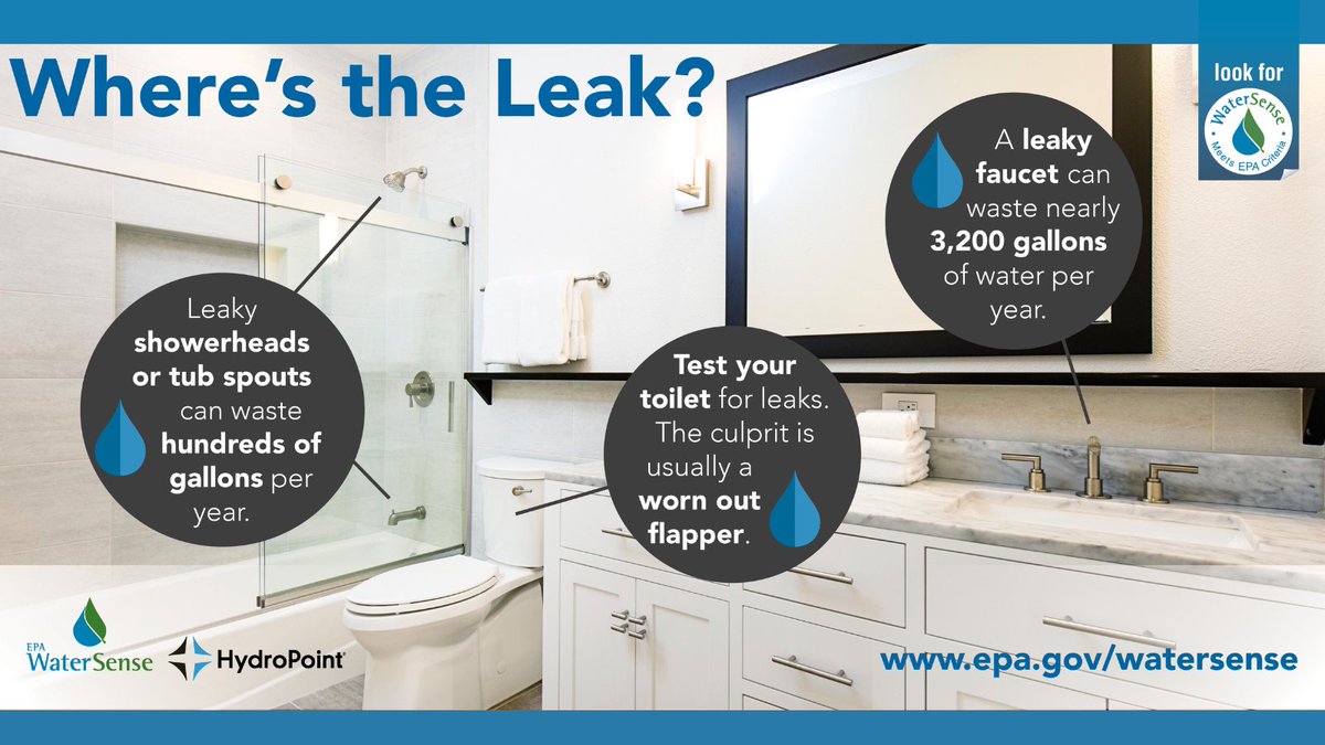 HydroPoint's tweet photo. Today marks the start of @EPAwatersense Fix a Leak Week! We’re celebrating the millions of gallons of water saved annually thanks to leak detection. 

Learn more: https://t.co/NTKouhjVN7

#FixALeak #hydropoint #waterconservation #EPAWaterSense #irrigation #sustainability #leaks https://t.co/BBHtzmtK3T