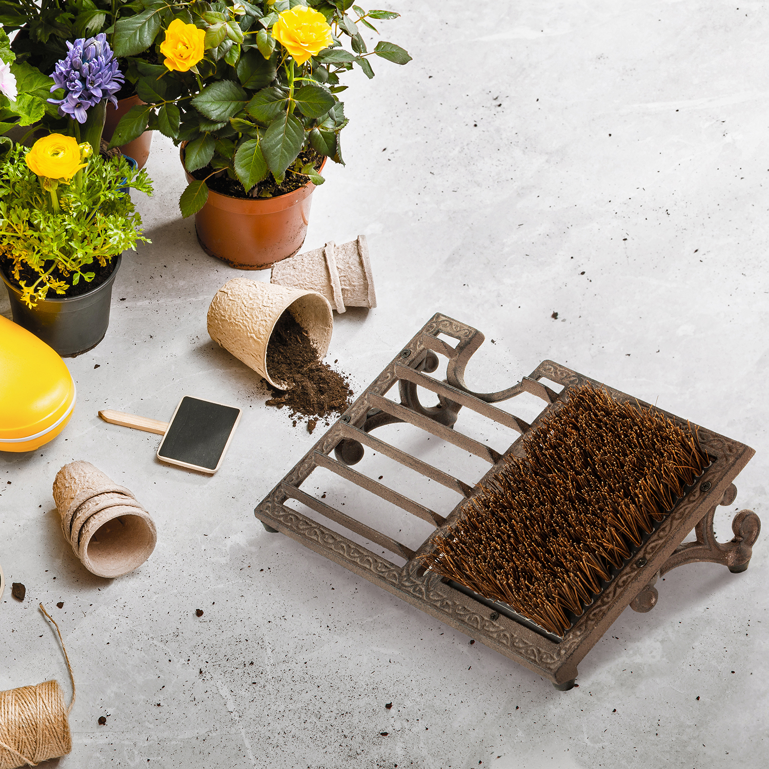 Garden boot clearance brush