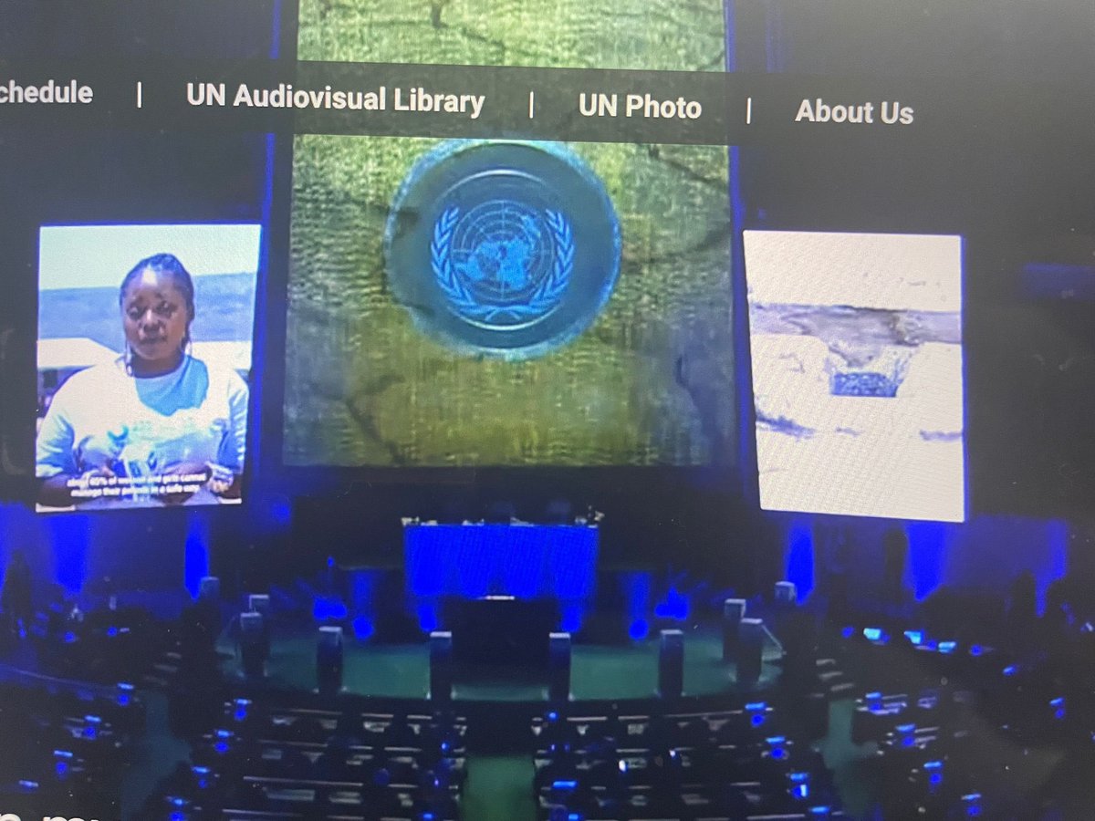 anitasoina's tweet image. Yes you are right. That’s me ! Thrilled to have been part of the young people in the film during the opening ceremony of #UNWater2023Conference at the UN headquarters in New York. I shared about Water and health and specifically Mestrual Hygiene with about 65% women and girls in…